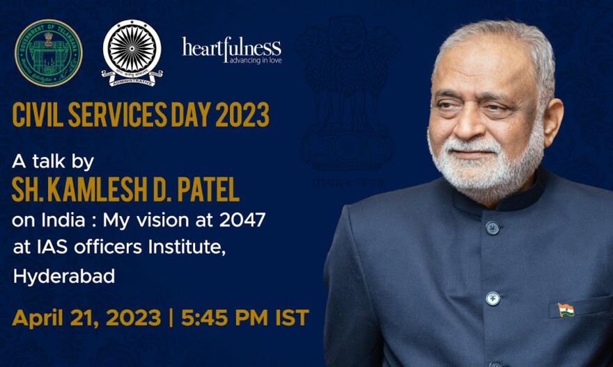 CIVIL SERVICES DAY 2023 | Live Meditation With Daaji | 21 April 2023 | 5.45 PM IST | Hyderabad