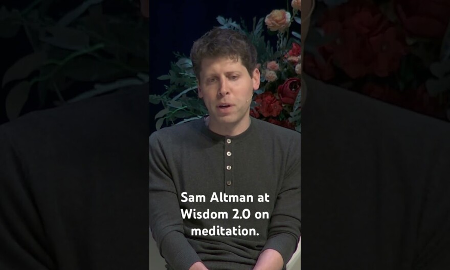 Sam Altman on his meditation practice