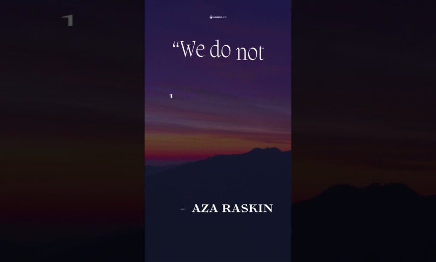 Join Aza Raskin at Wisdom 2.0 2024: wisdom2summit.com/wisdom2024