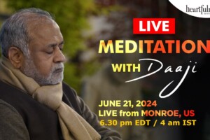 Meditation With Daaji | 21 June 2024 | 6.30 PM ET | 4 AM IST | Monroe | US| Heartfulness | Daaji